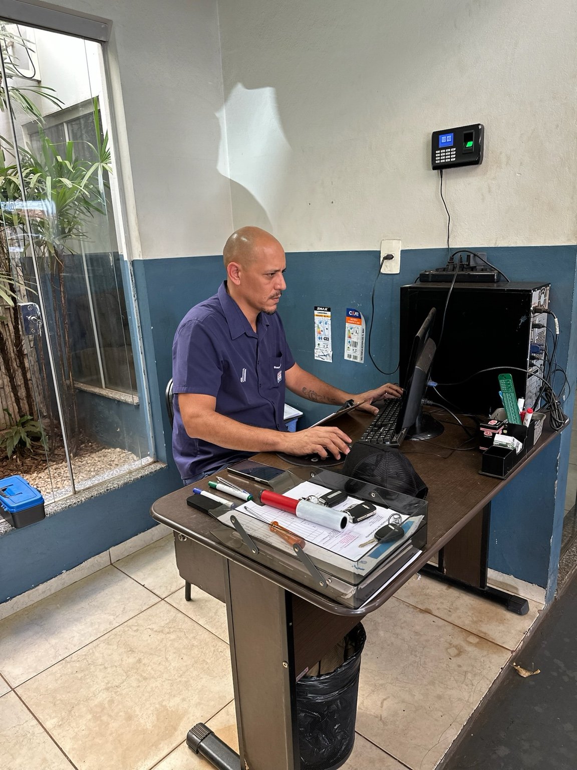 Área de atendimento na Jataí Auto Center