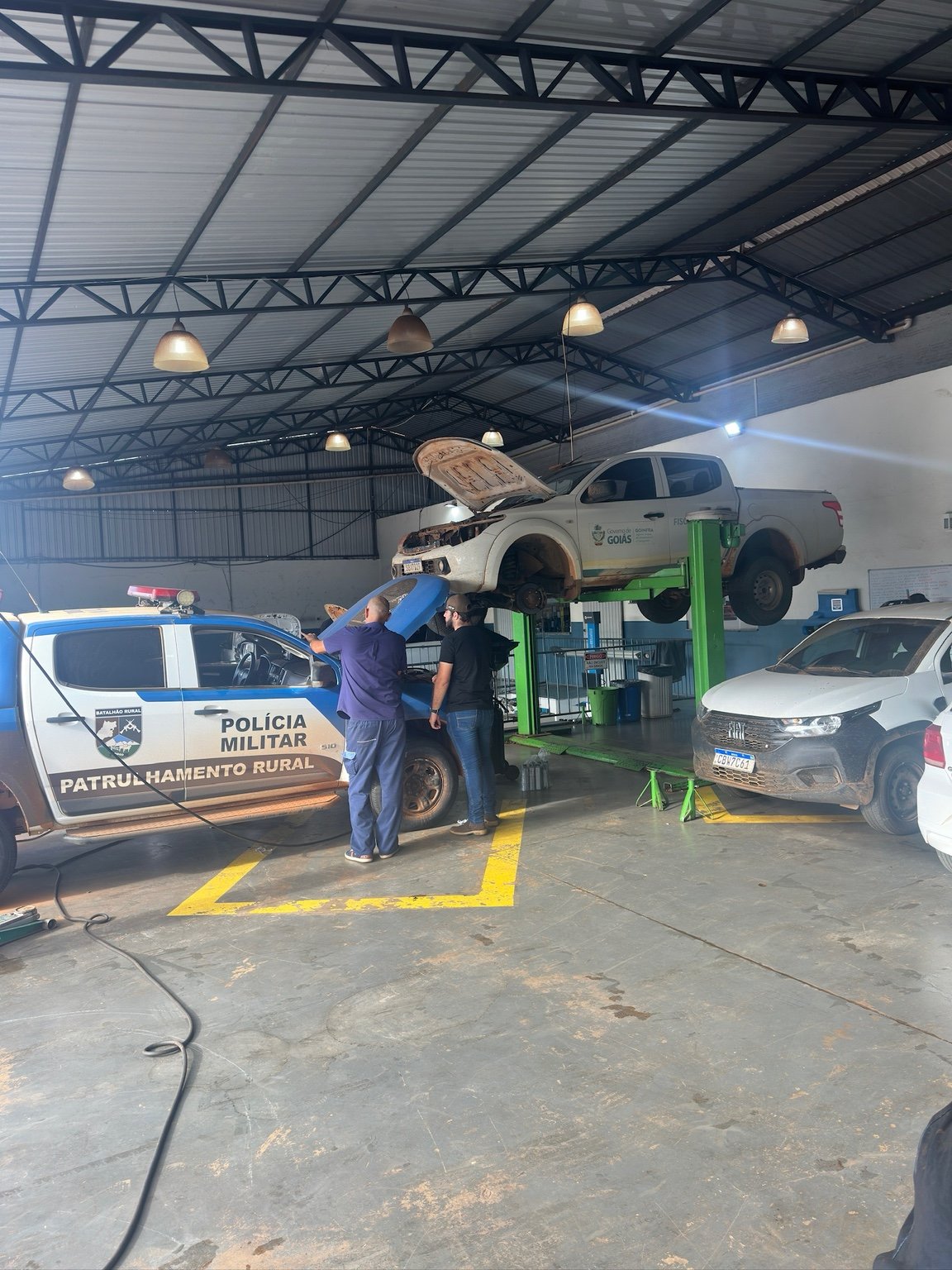 Área de serviço em funcionamento na Jataí Auto Center